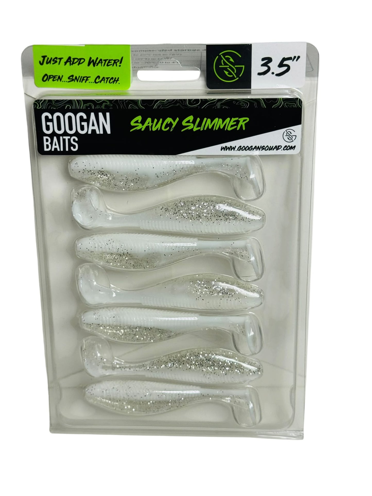Googan Baits Saucy Slimmer Fishing Lures six-pack