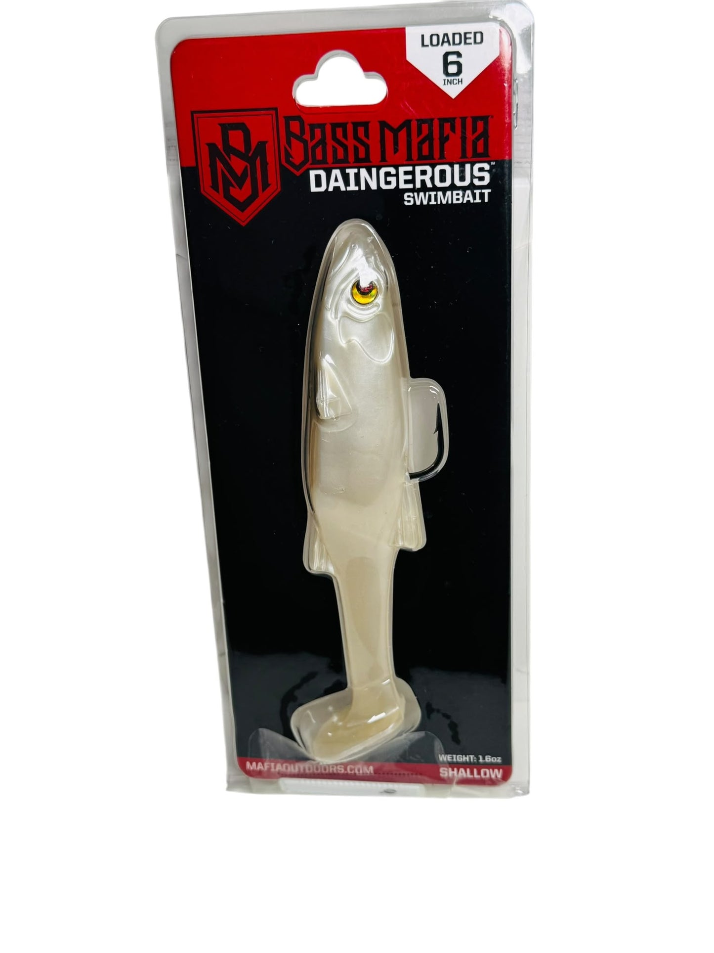 Bass Mafia Dangerous Swimbait in retail packaging