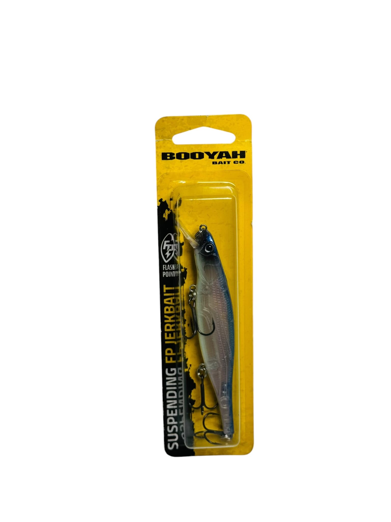 BOOYAH Suspending FP Jerkbait in retail packaging