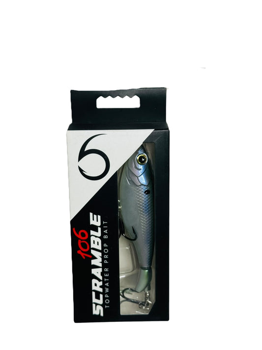 Scramble 106 Topwater Prop Bait in retail packaging
