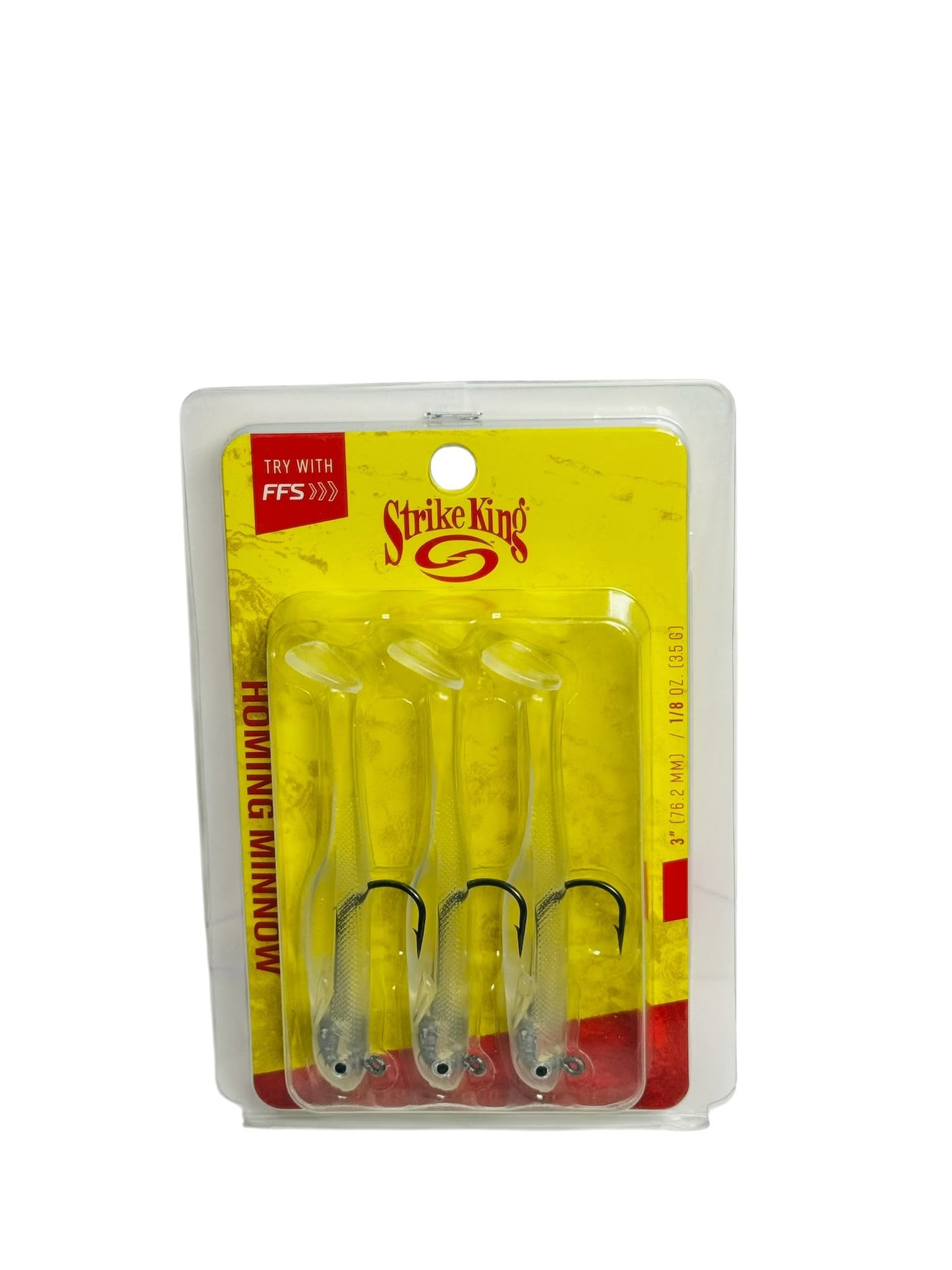 Strike King Homing Minnow soft plastic fishing lures in packaging