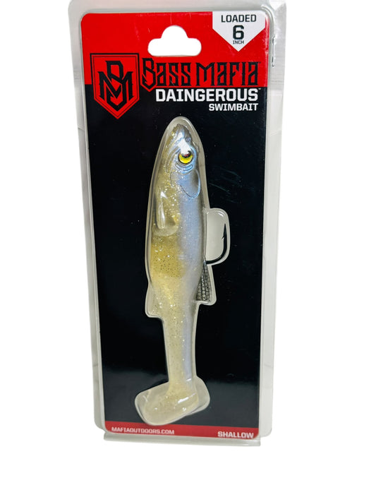 Bass Mafia Dangerous Swimbait 6 Inch packaged fishing lure
