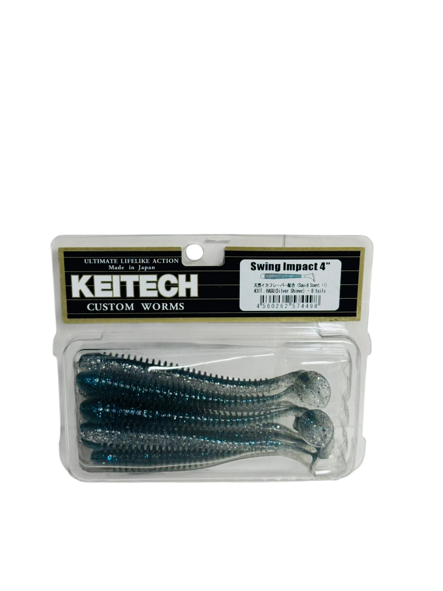 Keitech Swing Impact 4 Inch Soft Bait in original retail packaging