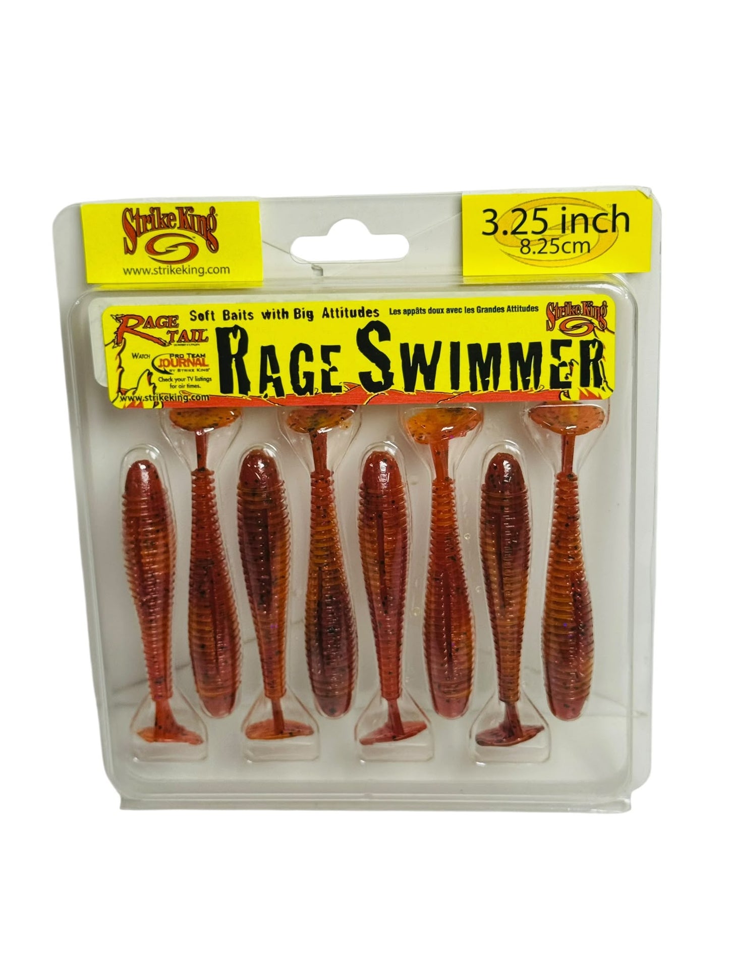 Strike King Rage Swimmer 3.25 inch soft baits pack
