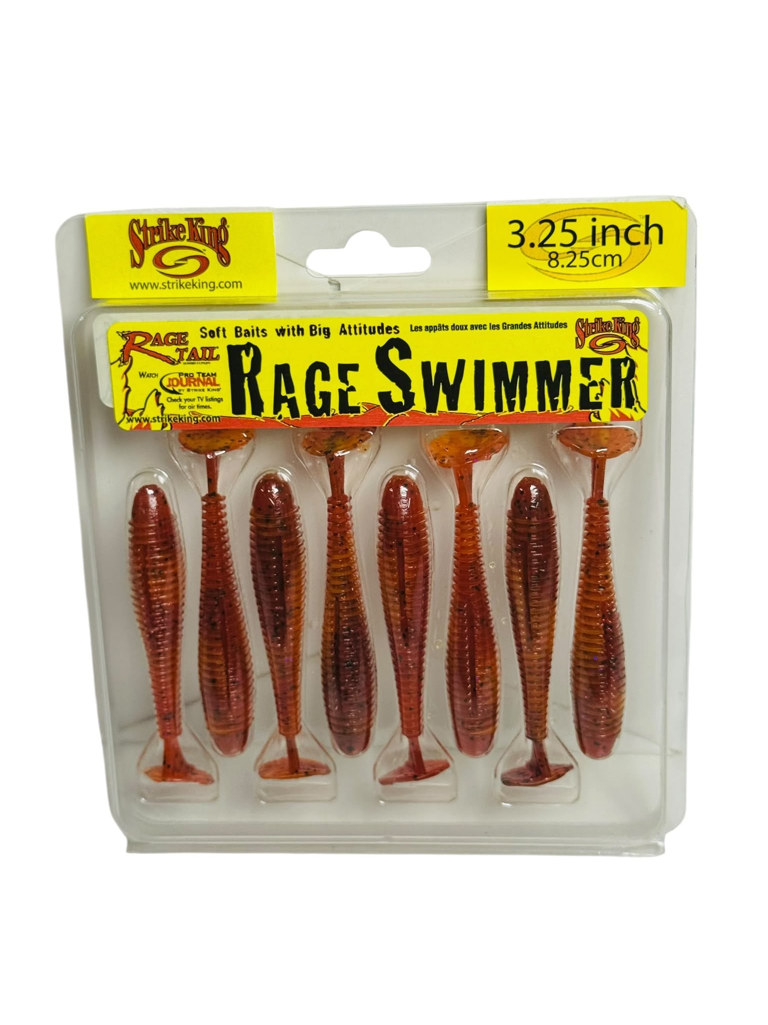 Strike King Rage Swimmer 3.25 inch soft baits pack