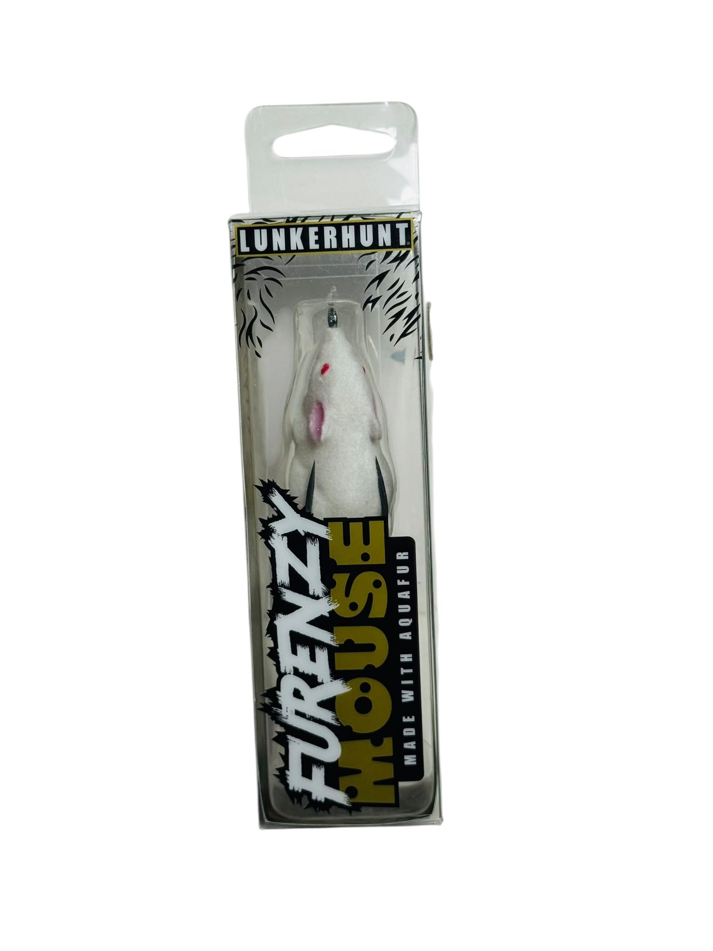 Lunkerhunt Furenzy Mouse fishing lure in retail packaging