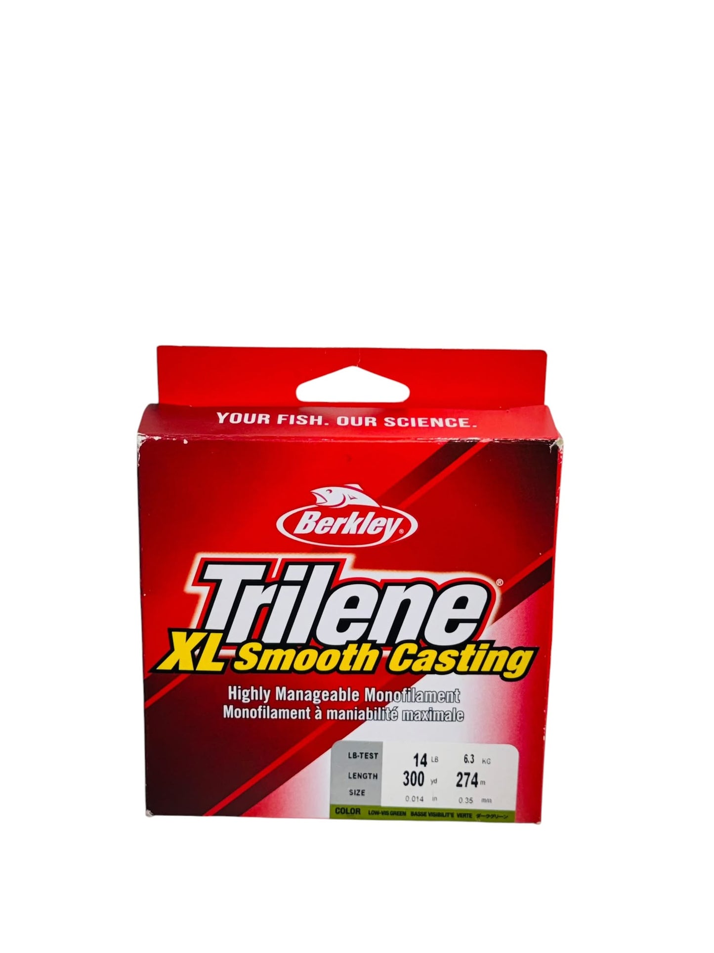 Berkley Trilene XL Smooth Casting Monofilament fishing line packaging