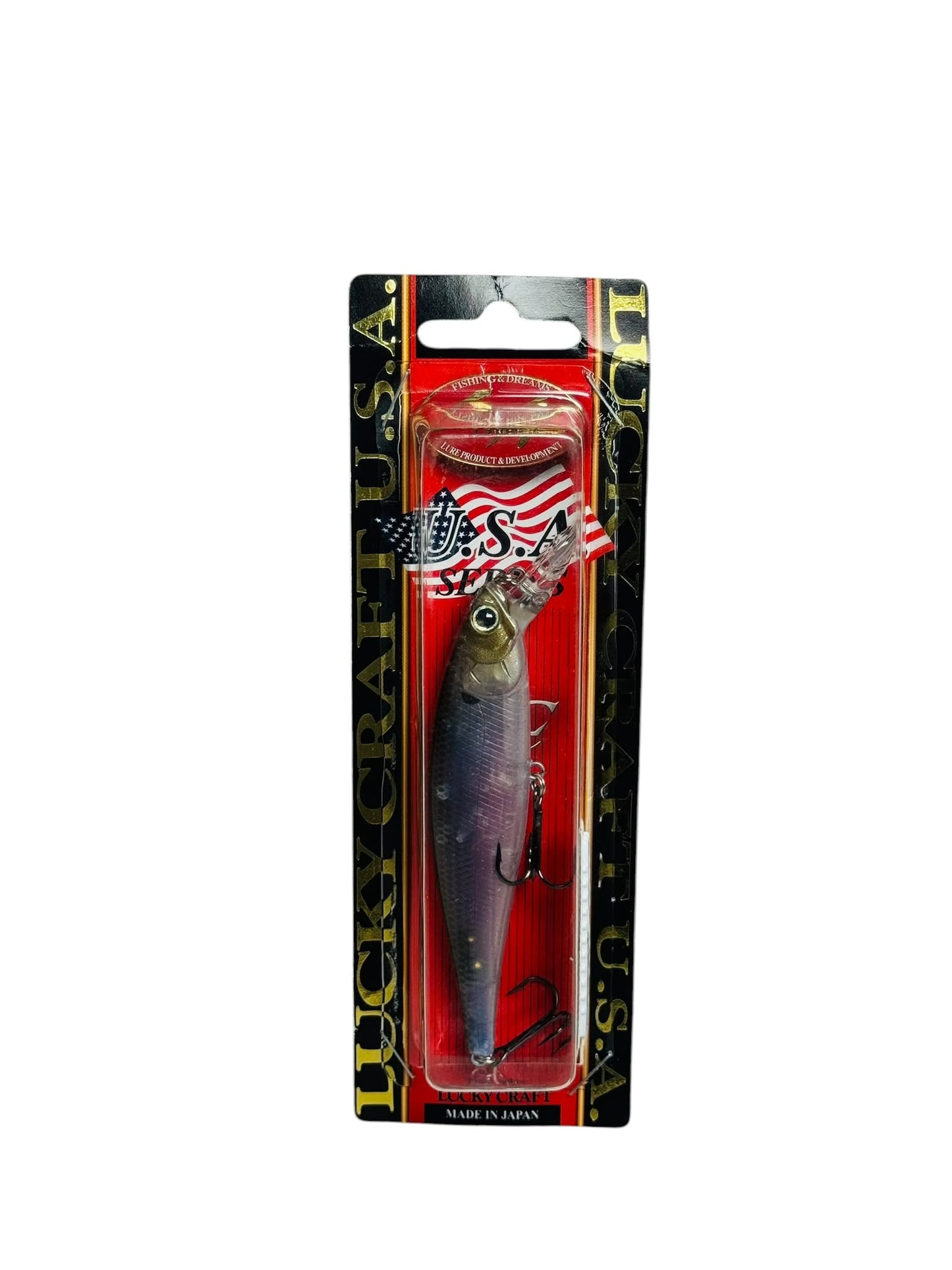 Lucky Craft USA Series fishing lure in retail packaging