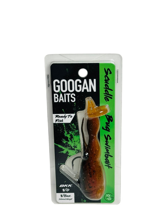 Packaged Googan Baits Scuddle Bug Swimbait with pre-rigged hook