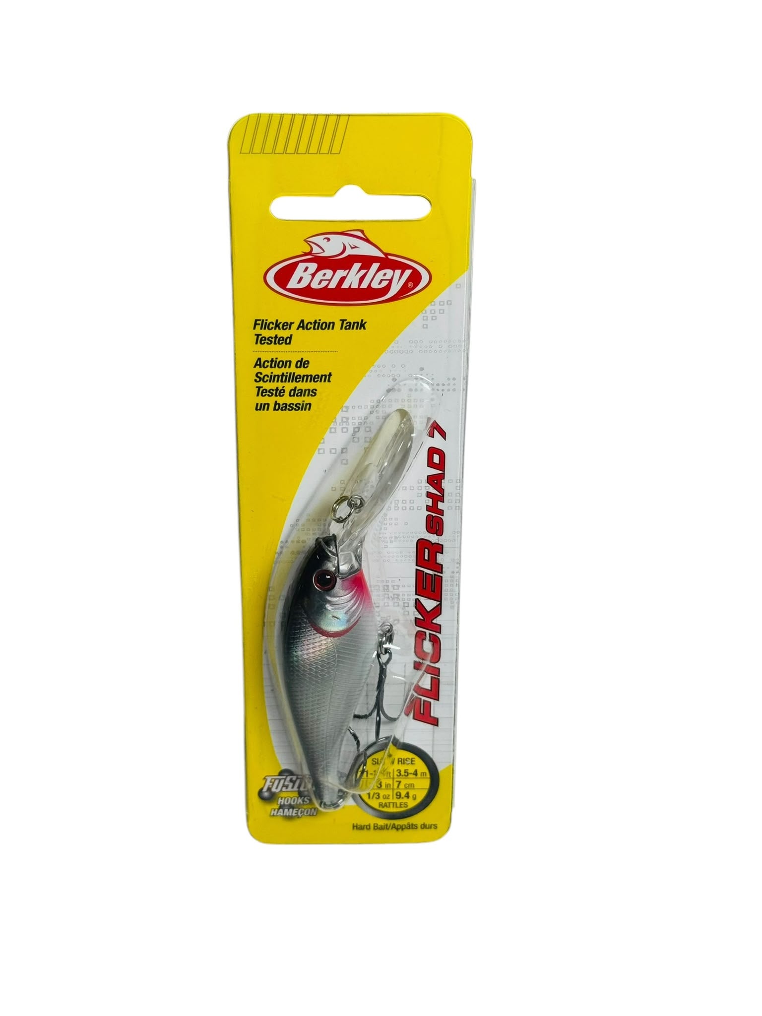 Berkley Flicker Shad 7 Fishing Lure in retail packaging